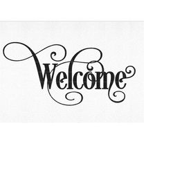Welcome SVG, Welcome Sign SVG, Welcome Sign Clipart, Welcome Sign png, Front door welcome sign svg, Digital Download, Cu