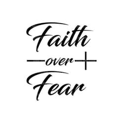 faith over fear svg, bible verse svg, jesus svg, cross svg. vector cut file for cricut, silhouette, pdf png eps dxf, dec