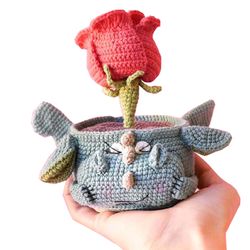 magical rose royalty: crochet your majestic dragon companion - a heartwarming pdf pattern