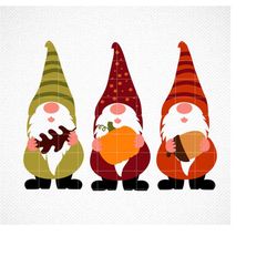 fall gnomes svg, autumn gnomes svg, thanksgiving svg, dxf, eps, png, cute gnome cut files, fall clipart, pumpkin, acorn,