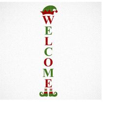 christmas porch sign svg, welcome sign svg, vertical sign svg, merry christmas, happy holidays svg, cut files for cricut