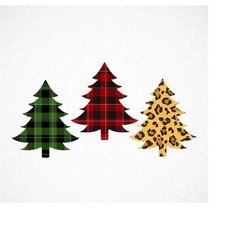 christmas tree svg, buffalo plaid christmas tree, christmas svg, christmas shirt svg, christmas clipart,  leopard print