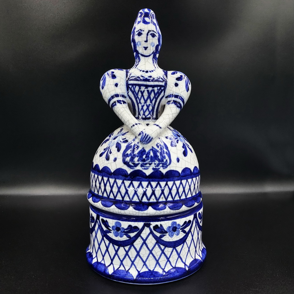 2 Vintage GZHEL Porcelain decorative Box Casket LADY Hand Painted.jpg
