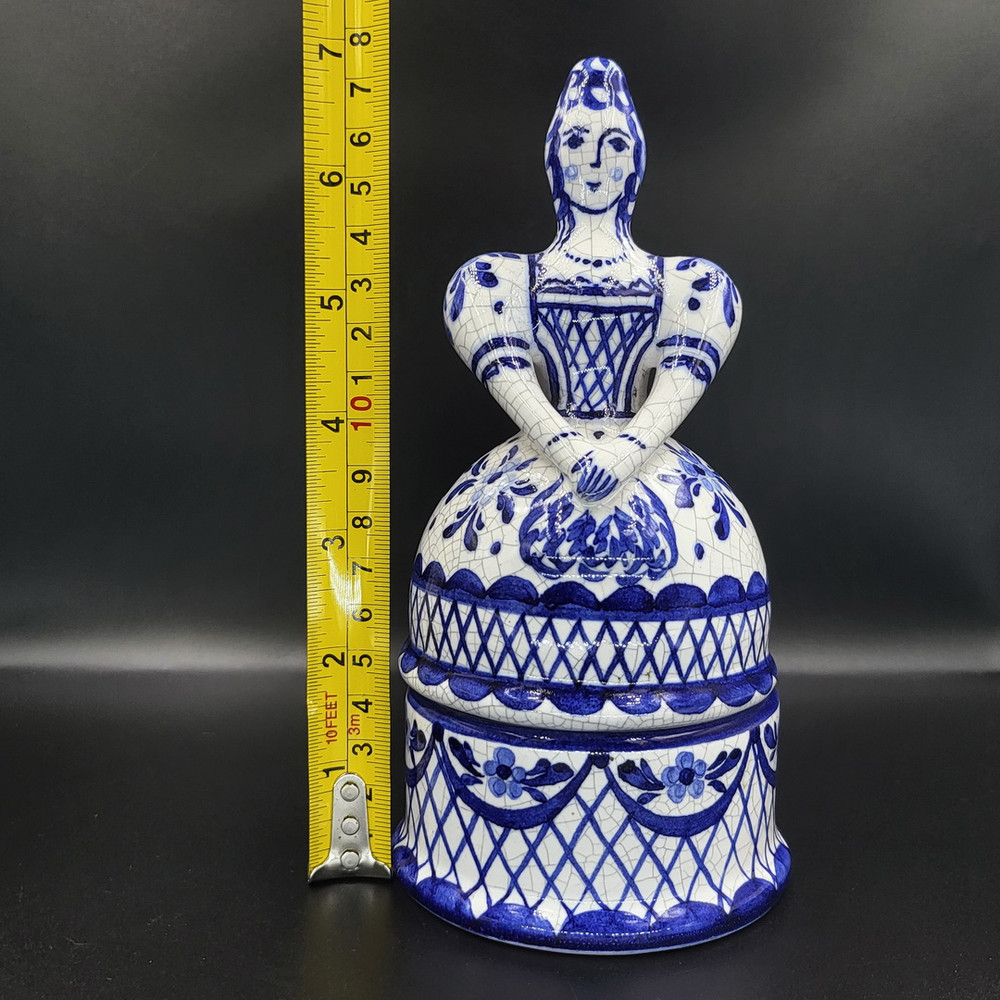 11 Vintage GZHEL Porcelain decorative Box Casket LADY Hand Painted.jpg