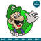 Luigi Super Mario Machine Embroidery Design 4 Sizes, Super mario Embroidery, Lugi Embroidery, Embroidery Patch Image 1.jpg