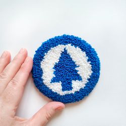 gravity falls coasters tufted coasters punch needle coasters christmas coasters christmas gifts sweet home coasters mug