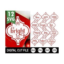 arabesque christmas ornament svg bundle, merry christmas svg, arabesque tile svg, tile ornaments, arabesque ornaments, s