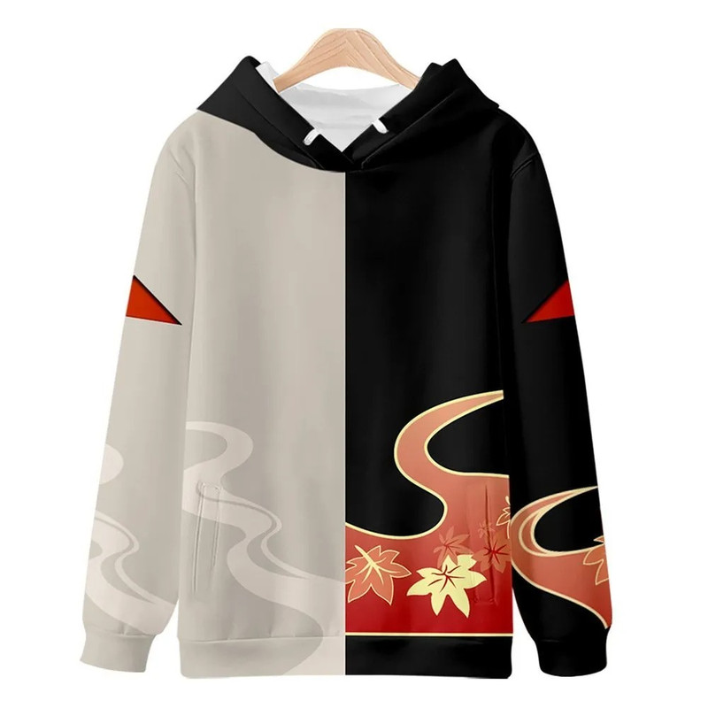 Kazuha All Over Print 3D Hoodie Zip Hoodie, Kazuha Genshin Impact 3D Hoodie Zip Hoodie Fleece Hoodie