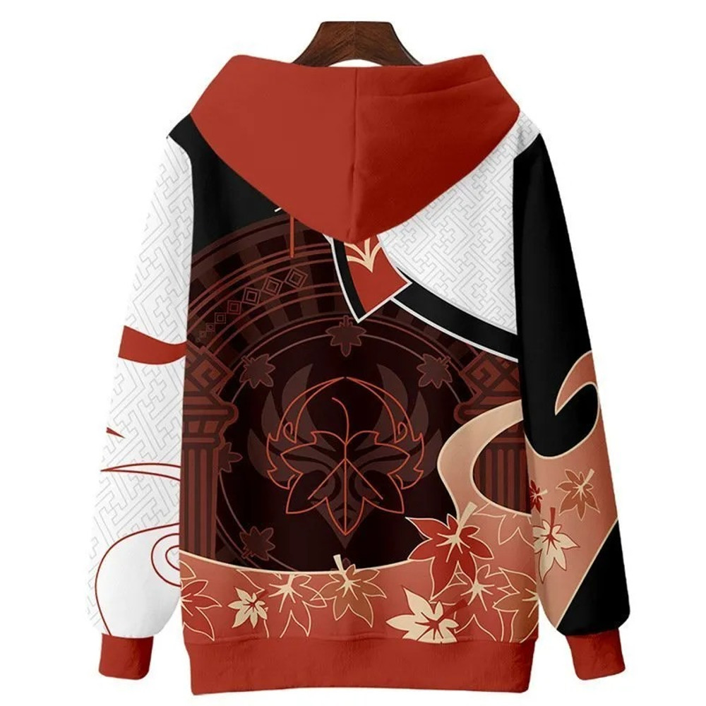 Kaedehara Kazuha All Over Print 3D Hoodie Zip Hoodie, Kaedehara Kazuha Genshin Impact 3D Hoodie Zip Hoodie Fleece Hoodie