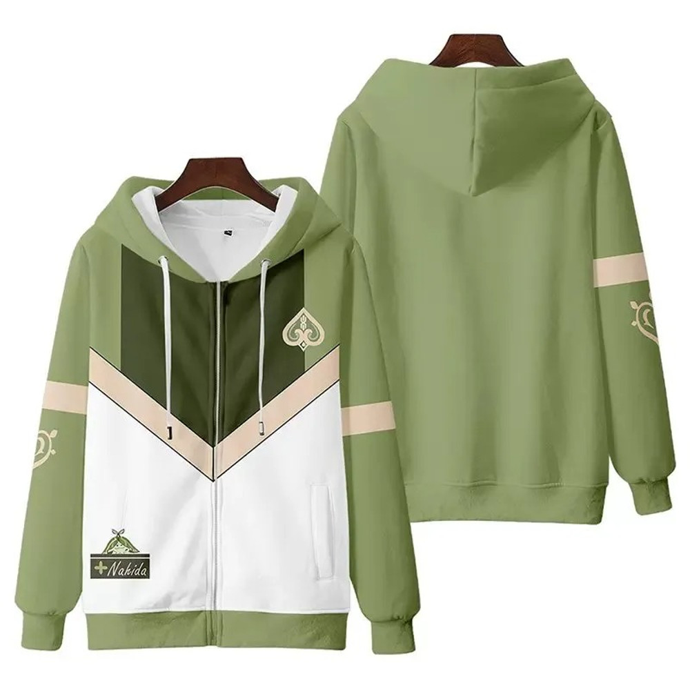 Nahida All Over Print 3D Hoodie Zip Hoodie, Nahida Genshin Impact 3D Hoodie Zip Hoodie Fleece Hoodie, Nahida Hoodie 3D