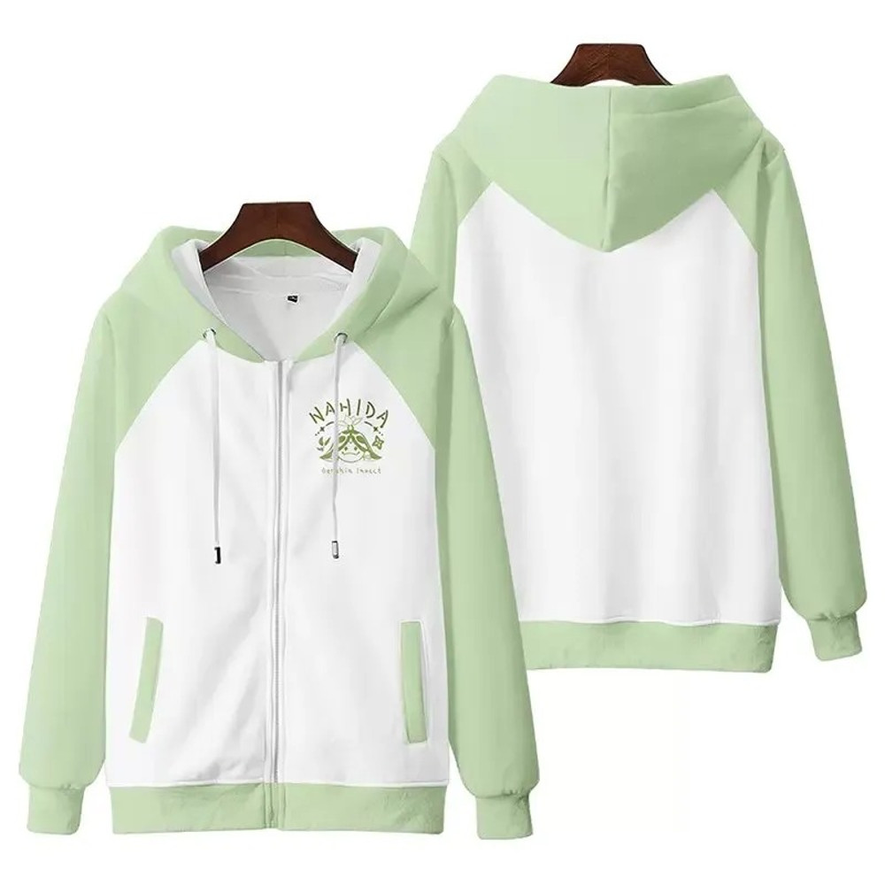 Nahida All Over Print 3D Hoodie Zip Hoodie, Nahida Genshin Impact 3D Hoodie Zip Hoodie Fleece Hoodie, Nahida Hoodie 3D