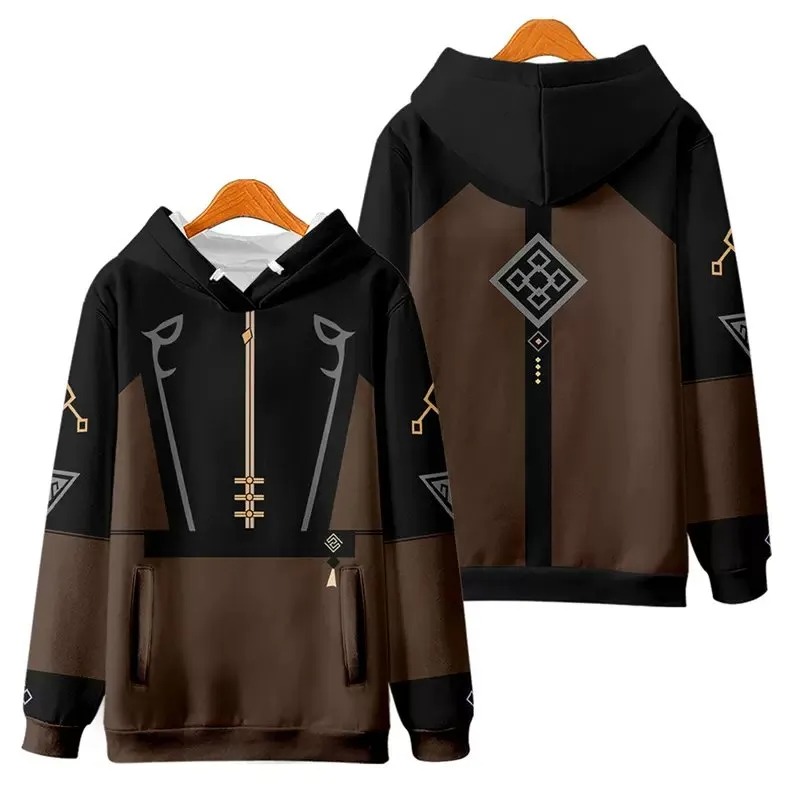 Zhongli All Over Print 3D Hoodie Zip Hoodie, Zhongli Genshin Impact 3D Hoodie Zip Hoodie Fleece Hoodie