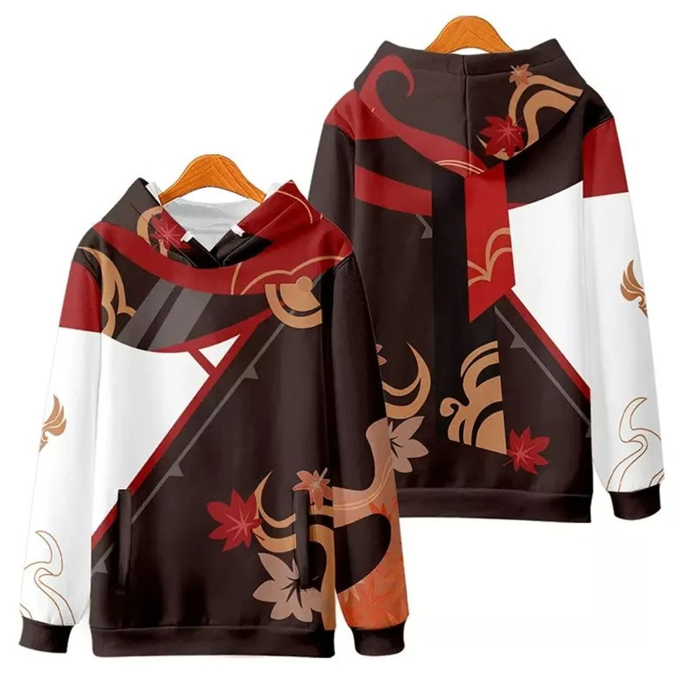 Kaedehara Kazuha All Over Print 3D Hoodie Zip Hoodie, Kaedehara Kazuha Genshin Impact 3D Hoodie Zip Hoodie Fleece Hoodie