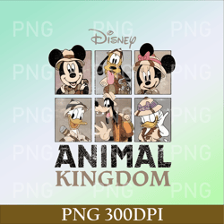 vintage leopard disney animal kingdom png, retro mickey and friends safari mode png, disney family safari trip 2023 png