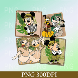 disney mickey and friends safari png, disney animal kingdom png, animal kingdom mickey safari png, disney safari family