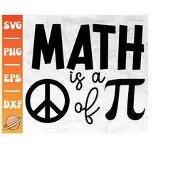 math is a peace of pi svg | pi day svg | pi day svg for shirt | happy pi day | math teacher gift | math lover png | funn