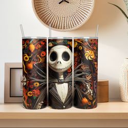 halloween jack skinny tumbler, halloween jack png, tumbler png, 20oz skinny tumbler, sublimation, digital download