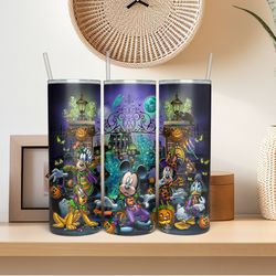 cartoon tumbler design for 20oz tumblers, halloween mouse character tumbler png, tumbler wrap, sublimation design