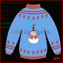 christmas snowman sweater for family svg, christmas svg, sweater svg
