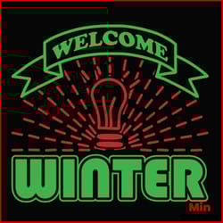 welcome winter tube svg, christmas svg, tube svg, winter svg, light svg