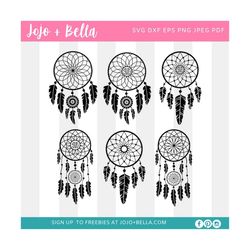dream catcher svg bundle, dreamcatcher svg, boho svg, feather svg, dream catcher, dream catcher png, mandala svg, indian