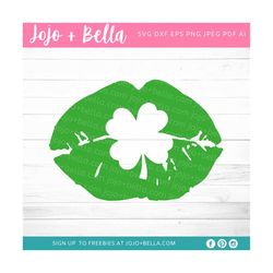 shamrock kiss svg, st patricks day svg, shamrock svg, clover svg, irish svg, st patricks svg, st patrick's day svg, lepr