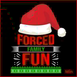 forced family fun svg, christmas svg, christmas family svg, funny christmas svg