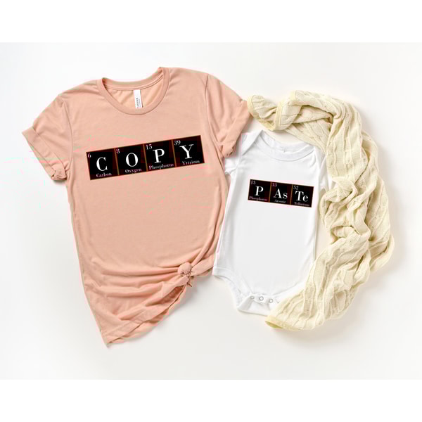 Copy Paste Shirt, Father and Baby Matching shirts, Scientifi | Inspire ...