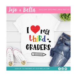 i love my third graders svg, back to school svg, school svg, teacher svg, 3rd grade svg, svg, kids svg, svg designs for