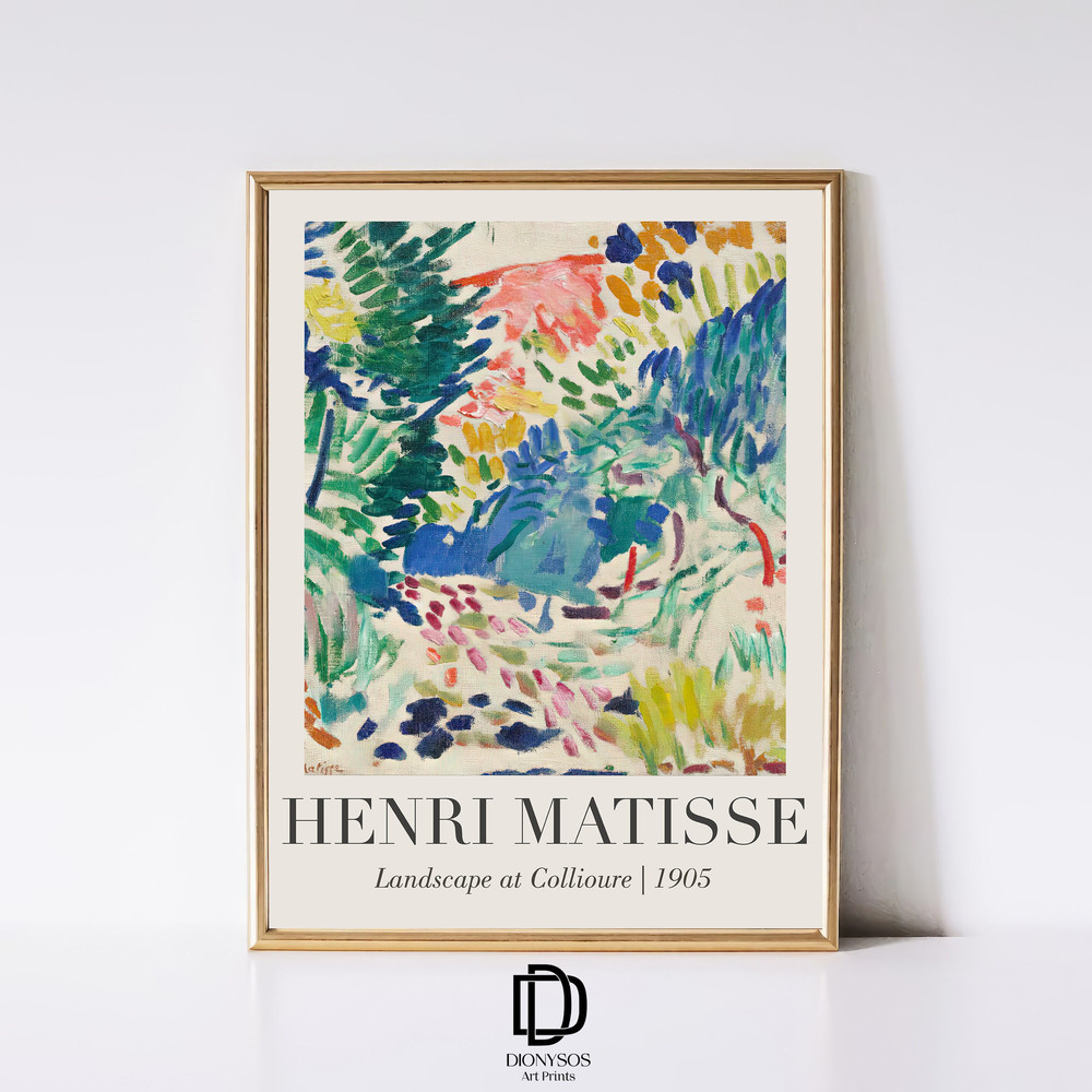 Henri Matisse Landscape at Collioure Print, Printable Exhibition Poster, Vintage Matisse Wall Art, Matisse Art Poster, Digital Download.jpg