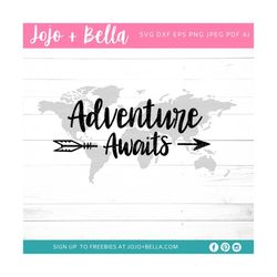 adventure awaits svg, world map svg, world atlas svg, clipart, traveling svg file, traveler svg, arrow svg, travel adven