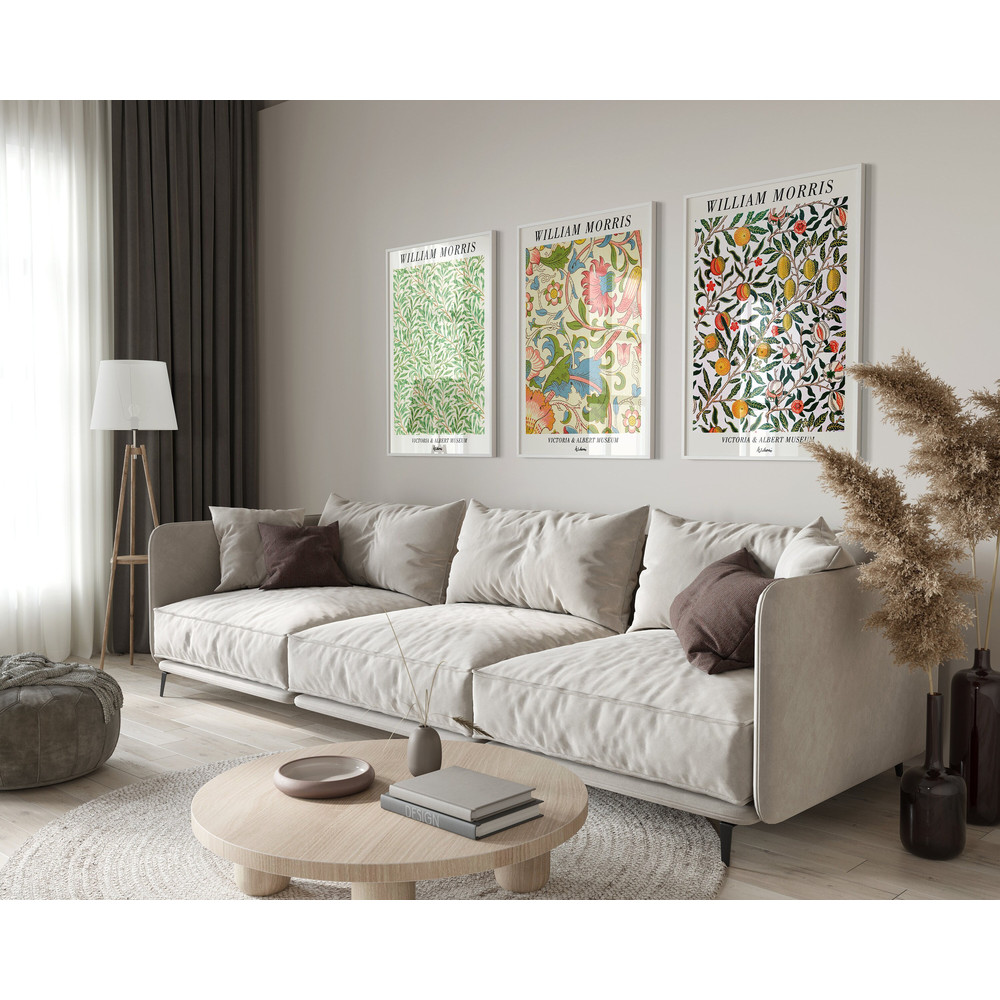 William Morris Set of 3 Print, Morris Digital Artprint, Vintage Morris Wall Art Set, Art Nouveau Botanical Poster, Exhibition Poster Set-1.jpg