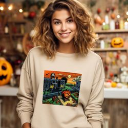 halloweentown sweatshirt, halloweentown shirt, retro halloweentown sweatshirt, vintage halloween sweatshirt, cute hallo