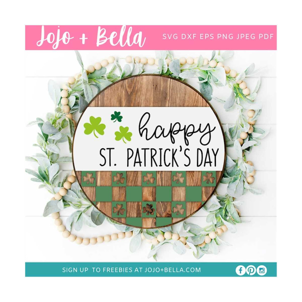 MR-309202312359-happy-st-patricks-day-door-hanger-shamrock-door-hanger-plaid-image-1.jpg