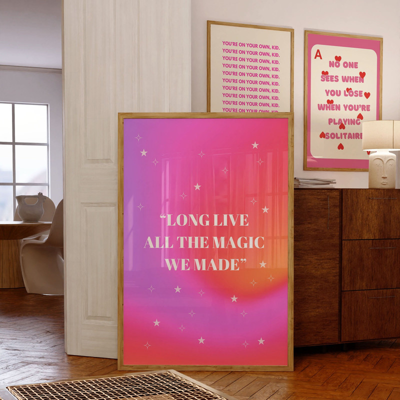 Speak Now Taylor Swift Poster, Long Live Swiftie Print, Long Live Speak Now Print, Taylor Speak Now Print, Pink and Red Swiftie Print.jpg