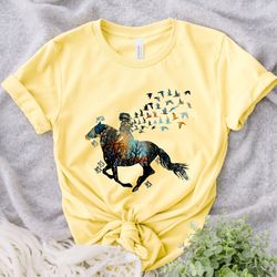 horse shirt, just a girl who loves horses, horseback riding, peace love horses, horse lover trail rider horse farm life