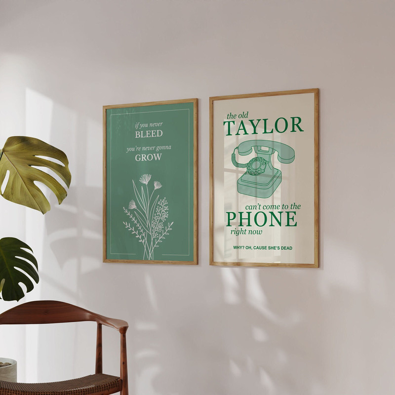 Set of 2 Taylor Swift Posters, The 1 Taylor Swift Poster, Taylor Reputation Print, Reputation Taylor Swift, Taylor The 1 Poster, Print Set.jpg