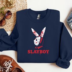 jason vorhees sweatshirt, halloween crew neck, chunky sweater, slayboy sweater, horror sweatshirt, camp crystal lake shi