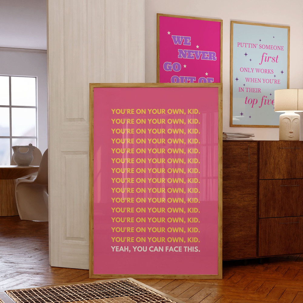 Youre On Your Own Kid Taylor Swift Poster, YOYOK Taylor Swift, YOYOK Midnights Poster, Youre On Your Own Kid Poster, Midnights Lyric Poster-4.jpg