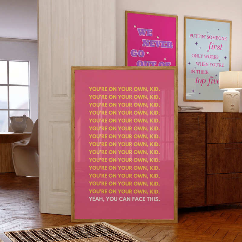 Youre On Your Own Kid Taylor Swift Poster, YOYOK Taylor Swift, YOYOK Midnights Poster, Youre On Your Own Kid Poster, Midnights Lyric Poster-4.jpg