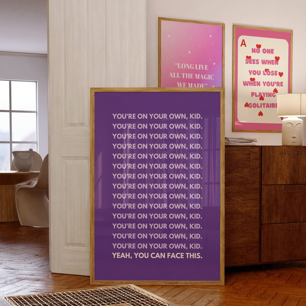 Youre On Your Own Kid Taylor Swift Poster, YOYOK Taylor Swift, YOYOK Midnights Poster, Youre On Your Own Kid Poster, Midnights Lyric Poster-5.jpg