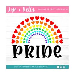 pride svg - lgbtq svg, gay pride svg, rainbow svg, heart rainbow svg, heart svg, lgbtq pride svg, cricut, silhouette, c