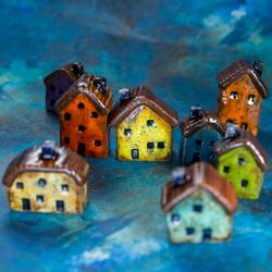 TUTORIAL Miniature faux ceramic houses with polymer clay | Miniature tutorial