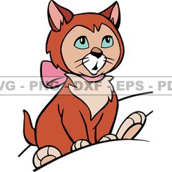 Dinah Alice In Wonderland, Cartoon Customs SVG, EPS, PNG, DXF 61