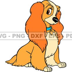 Disney Lady And The Tramp Svg, Good Friend Puppy,  Animals SVG, EPS, PNG, DXF 251