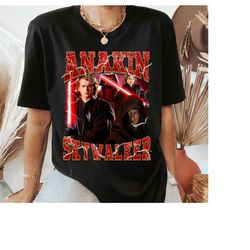 star wars anakin skywalker portrait poster graphic t-shirt,  star wars celebration, galaxy's edge, star wars day, walt d