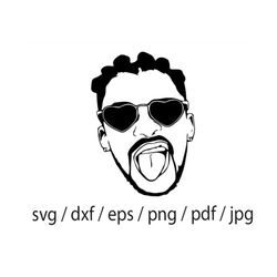 bad bunny svg, bad bunny face svg, el conejo malo svg, instant download, vector files, bad bunny svg, dxf, eps, png
