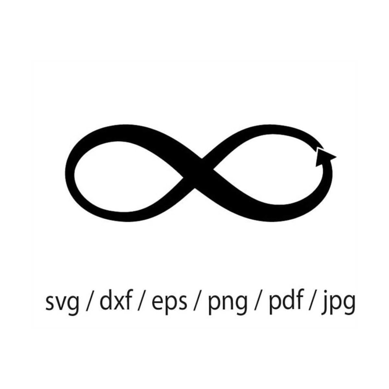 Pretty Infinity Sign Cut Infinity Symbol Svg. Vector Cut file for Cricut, Silhouette, | Inspire ...