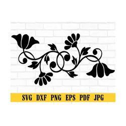floral motif svg, wildflowers svg, floral svg, wild flower svg, flower sketch svg, cricut and silhouette, instant downlo