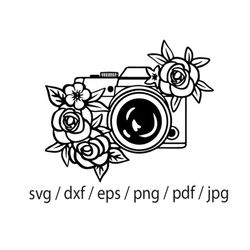 camera svg, photographer svg, photography svg, floral, photo taking svg, selfie svg, photographer shirt svg, cut files f